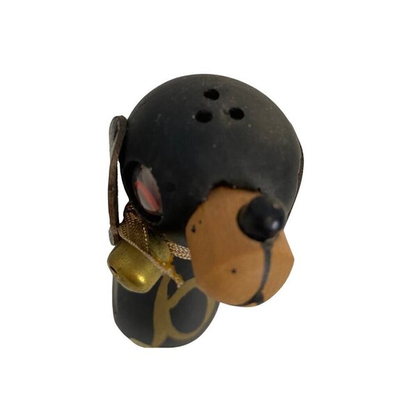 Vintage 1960s Black Wooden Dog Salt & Pepper Shakers – Side‑Magnetic – MCM - Picture 11 of 11